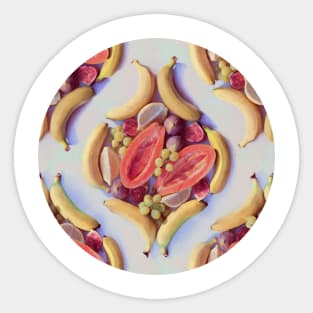 Fruit Salad - a tropical pattern Sticker